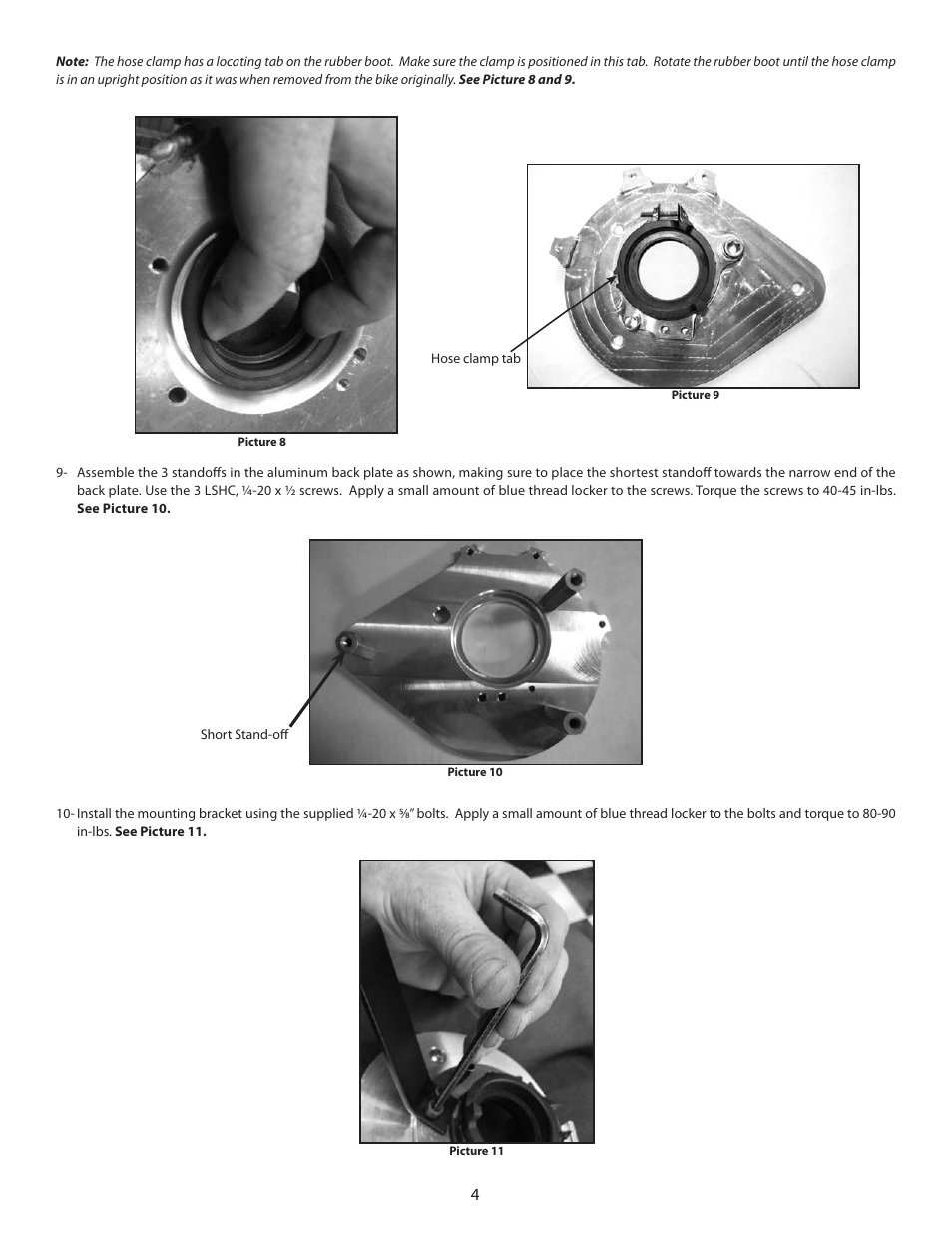 S&S Cycle Teardrop Air Cleaner Kit (PN 106-5795) for 2010-Up Honda Fury 1300 Motorcycles User Manual | Page 4 / 8