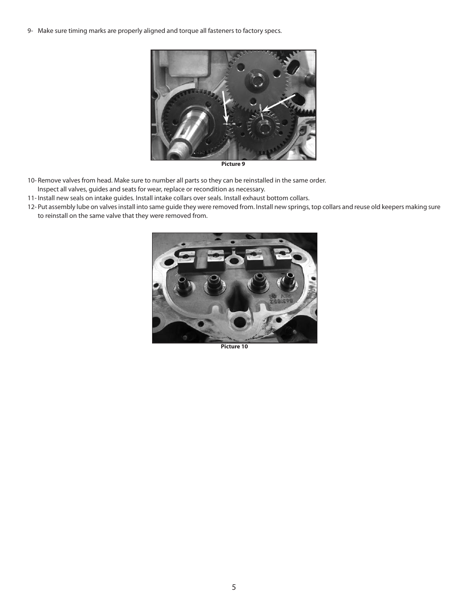 S&S Cycle Roller Cam Kits, PN106-5282 & 106-5283 For 2008 – Up Polaris Ranger RZR and RZRs User Manual | Page 5 / 6