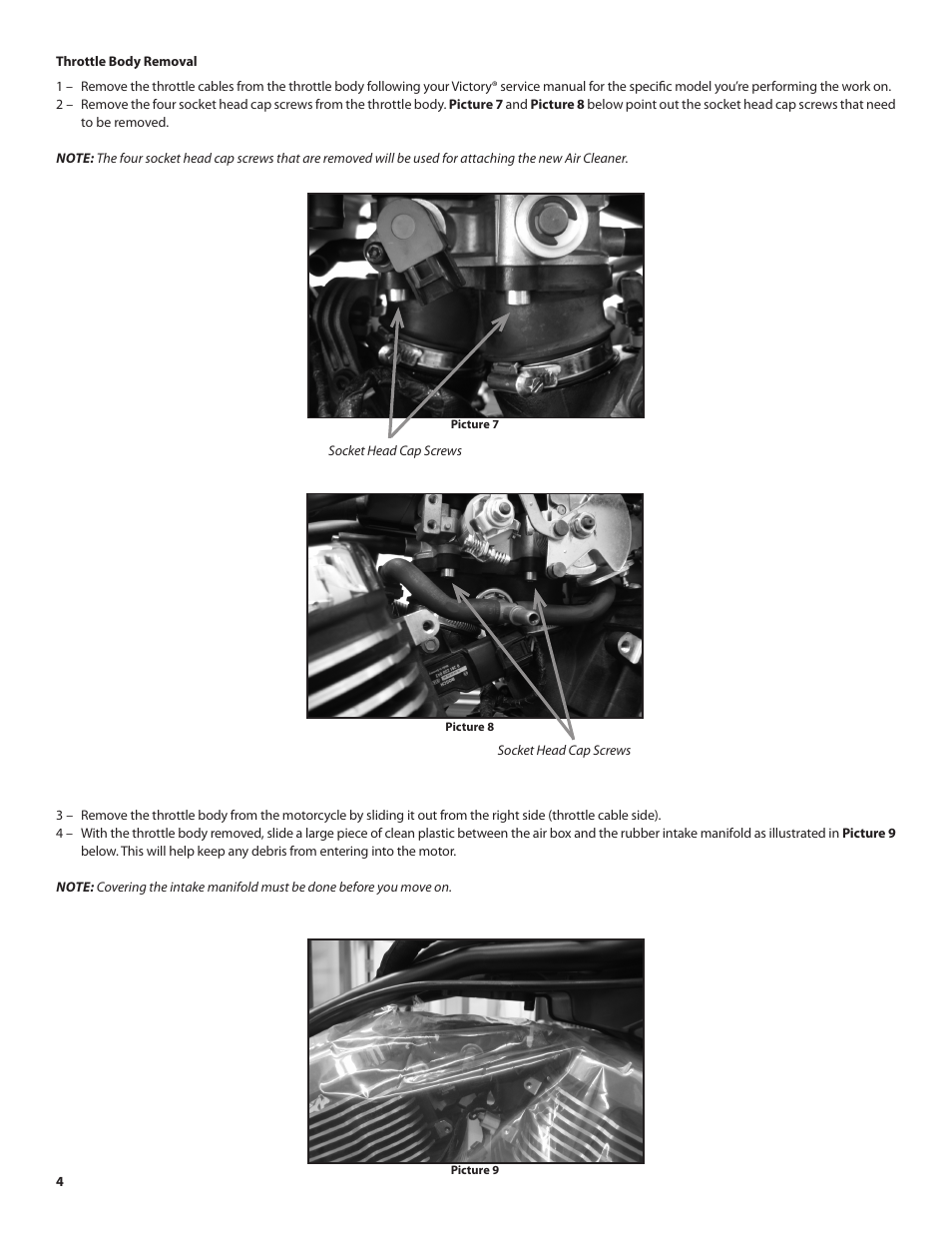 S&S Cycle Lloydz Motorworkz Billet Air Cleaner Kit for Victory Motorcycles User Manual | Page 4 / 11