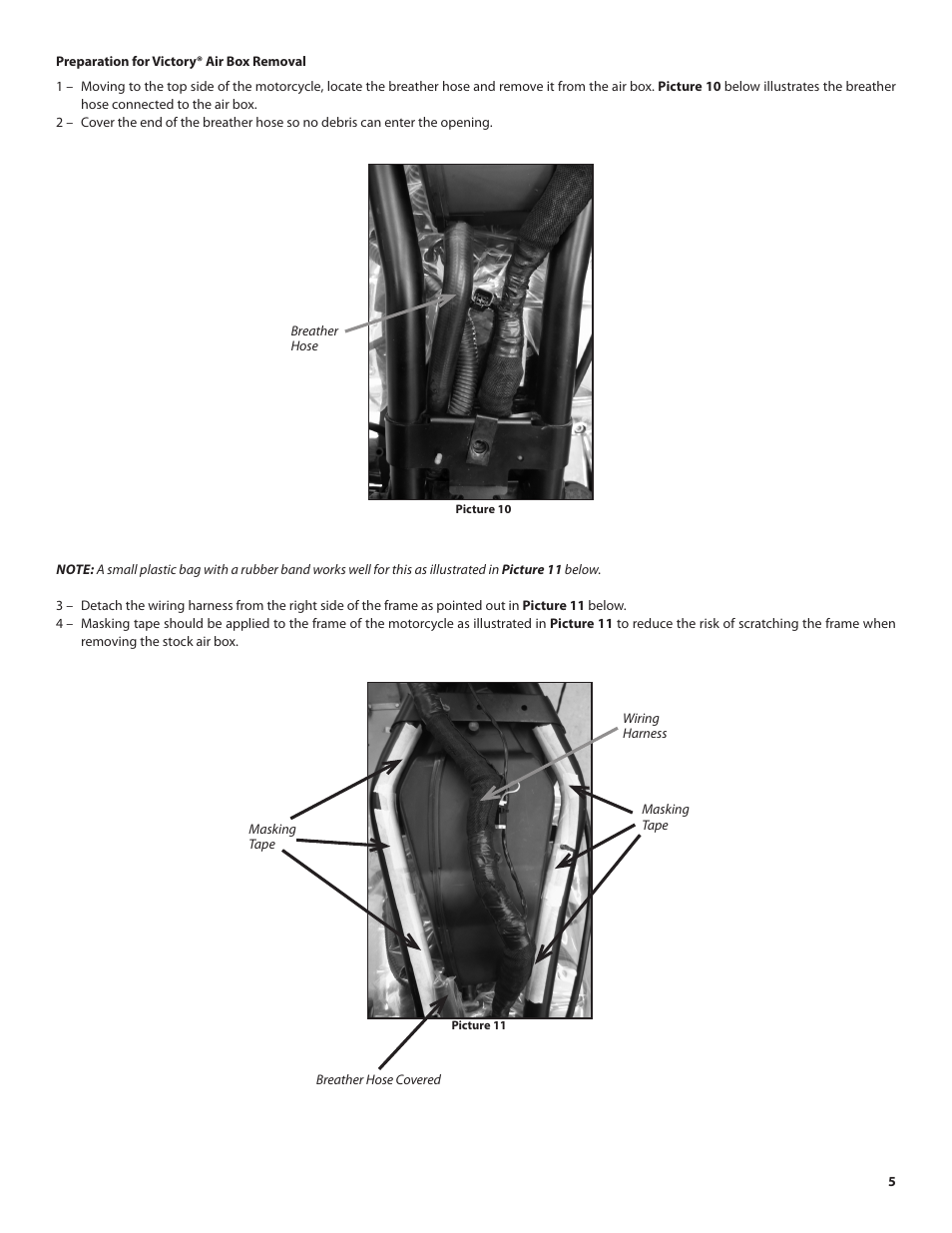 S&S Cycle Lloydz Motorworkz Billet Air Cleaner Kit for Victory Motorcycles User Manual | Page 5 / 11