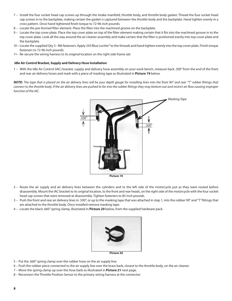 S&S Cycle Lloydz Motorworkz Billet Air Cleaner Kit for Victory Motorcycles User Manual | Page 8 / 11