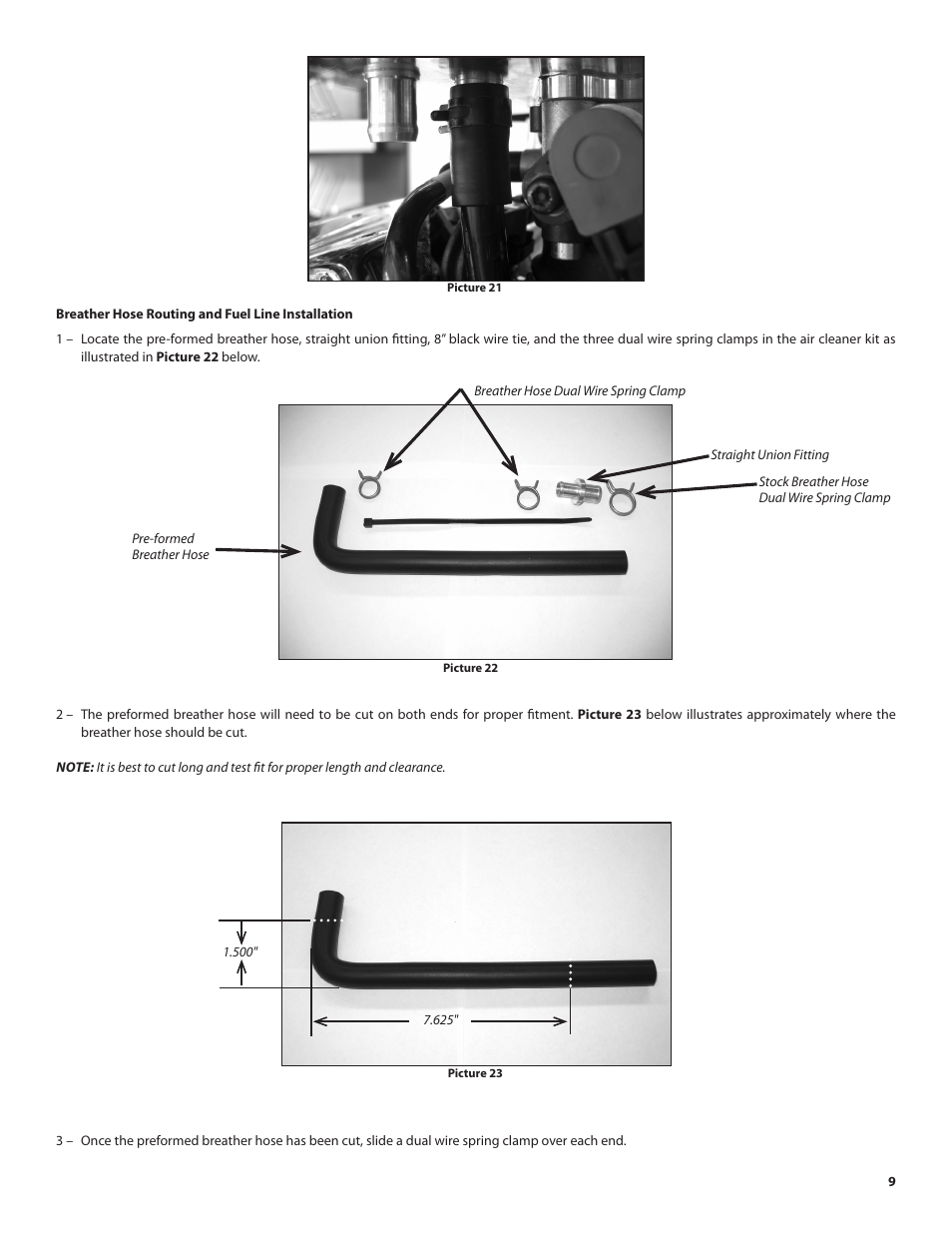 S&S Cycle Lloydz Motorworkz Billet Air Cleaner Kit for Victory Motorcycles User Manual | Page 9 / 11