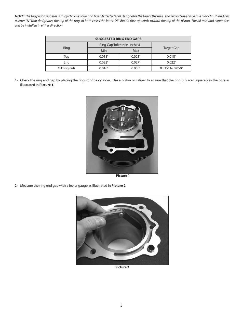 S&S Cycle Lloydz Motorworkz 107 and 114 Big Bore Kit for Victory Motorcycles User Manual | Page 3 / 9