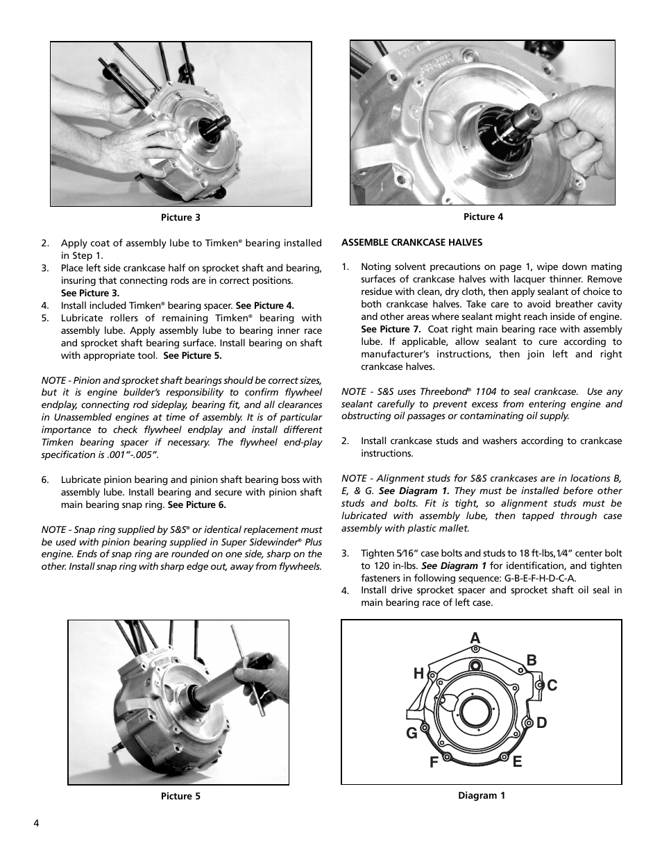 S&S Cycle Bore 4 1⁄8 V-Series Engines User Manual | Page 4 / 20