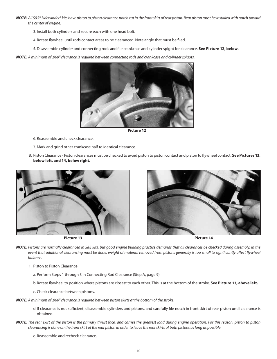 S&S Cycle Sidewinder 3 5⁄8 Big Bore Cylinders for Harley-Davidson Sportster Models—1986–2003 User Manual | Page 10 / 20