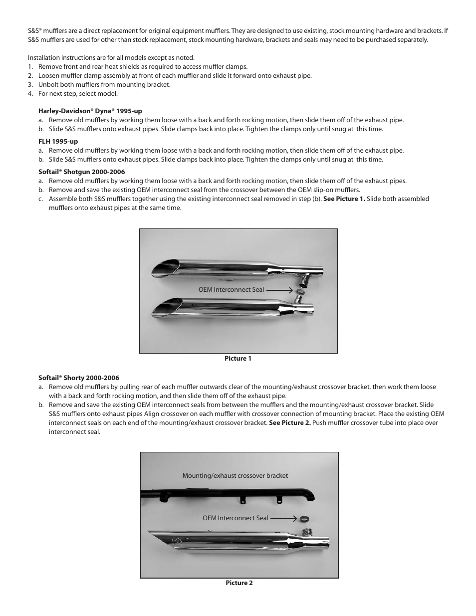 S&S Cycle Slip-On Performance Muffler User Manual | Page 2 / 3