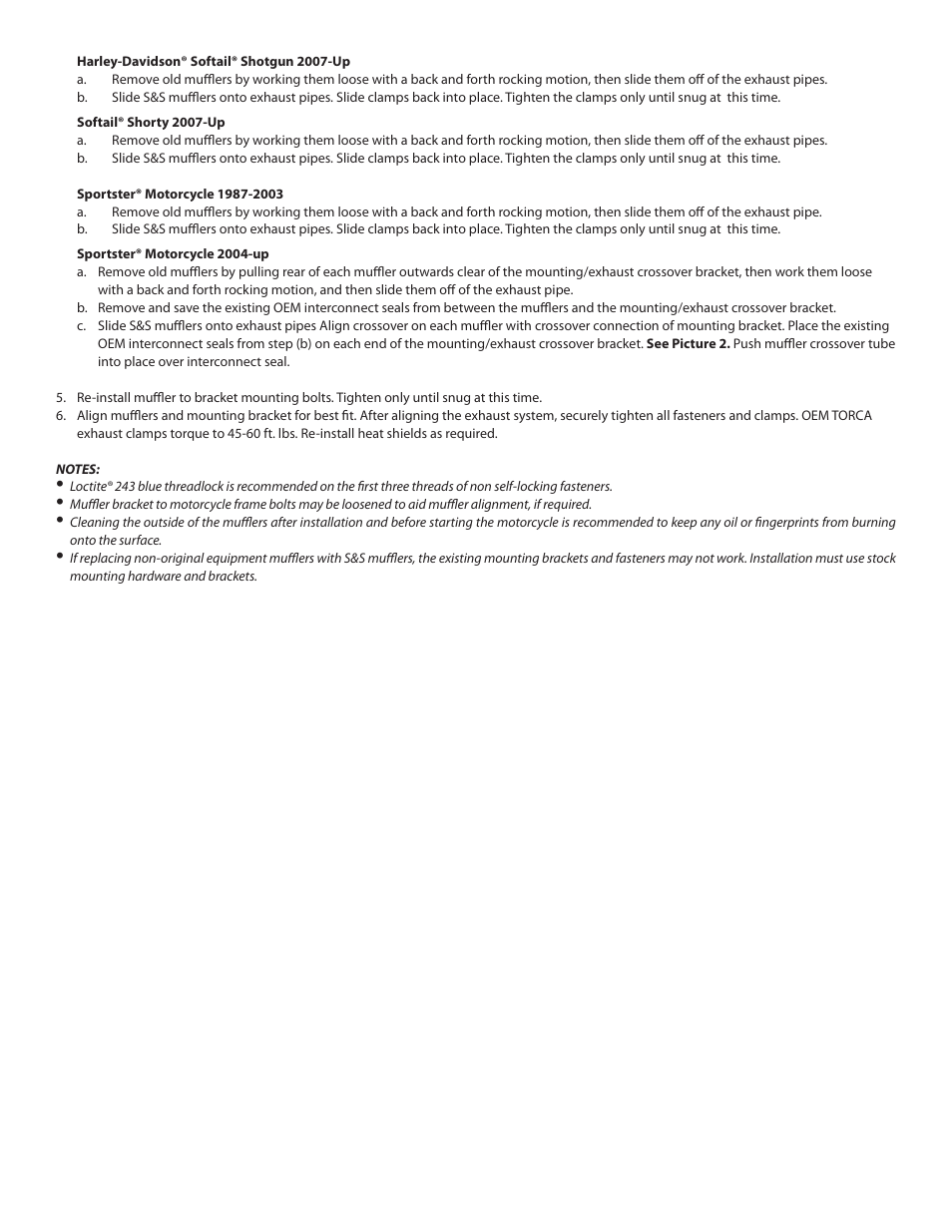 S&S Cycle Slip-On Performance Muffler User Manual | Page 3 / 3