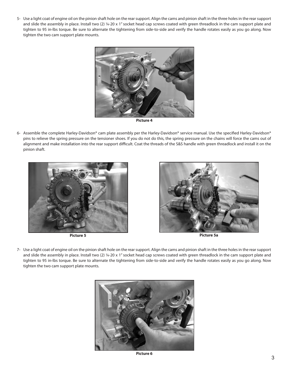 S&S Cycle Gear Drive Cam Display User Manual | Page 3 / 4