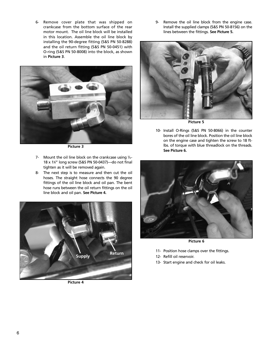 S&S Cycle Crankcase for Harley-Davidson Twin Cam 88 Engines User Manual | Page 6 / 12