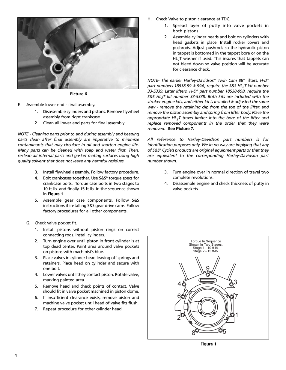 S&S Cycle Stroker Kits 106 for Harley-Davidson Twin Cam 88 Engines User Manual | Page 4 / 8