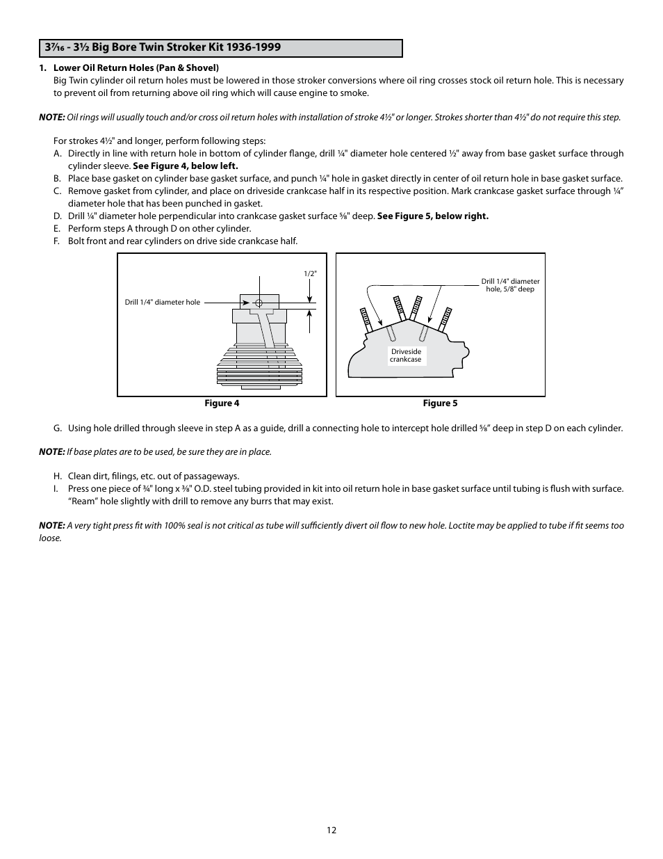 S&S Cycle Bore Big Twin Stroker Kit 1936–1999 3 7/16 - 3 1/2 User Manual | Page 12 / 20