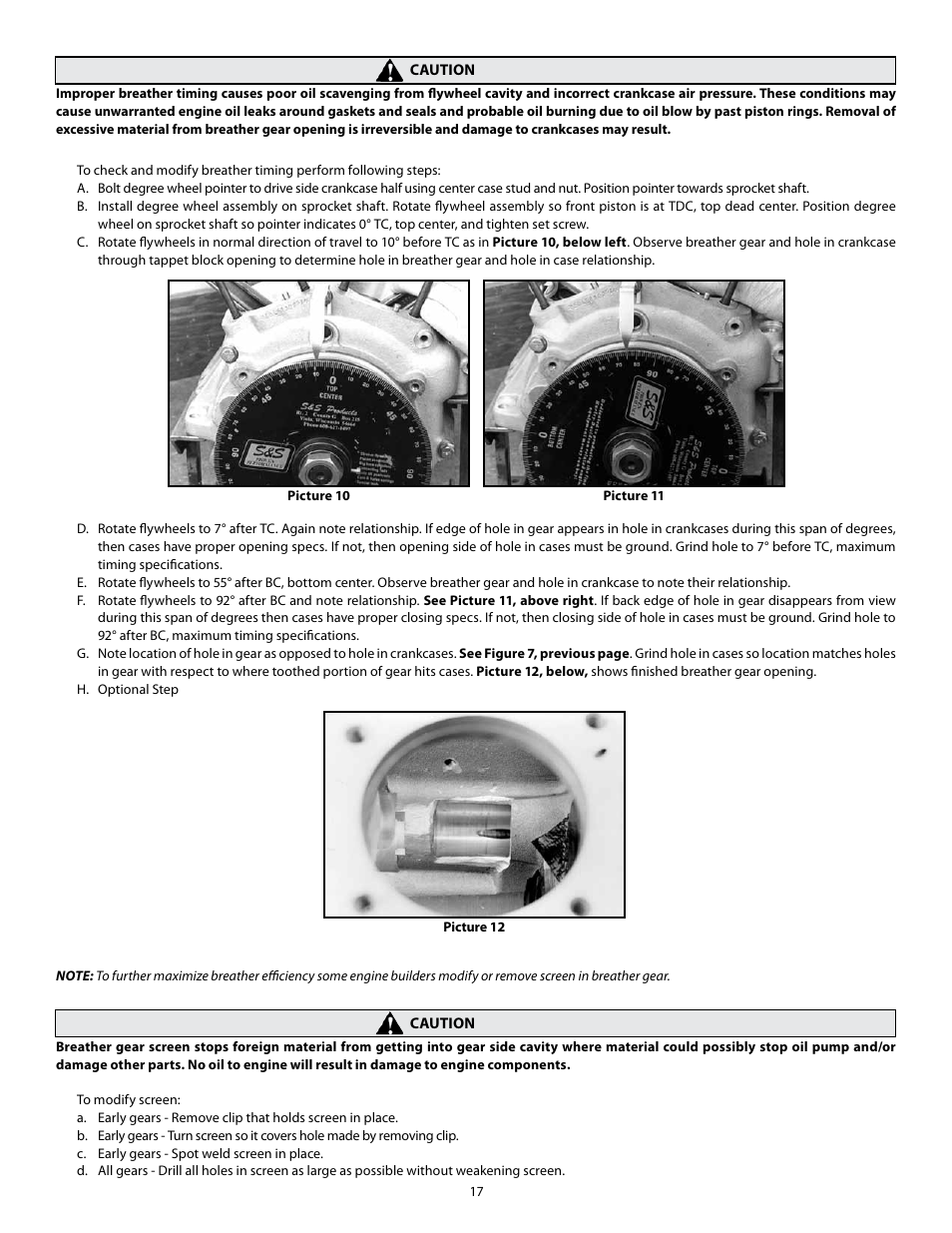 S&S Cycle Bore Big Twin Stroker Kit 1936–1999 3 7/16 - 3 1/2 User Manual | Page 17 / 20