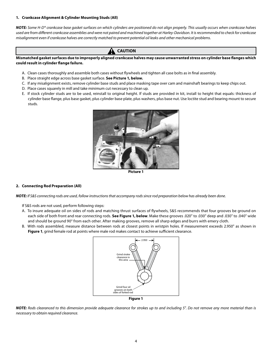 S&S Cycle Bore Big Twin Stroker Kit 1936–1999 3 7/16 - 3 1/2 User Manual | Page 4 / 20
