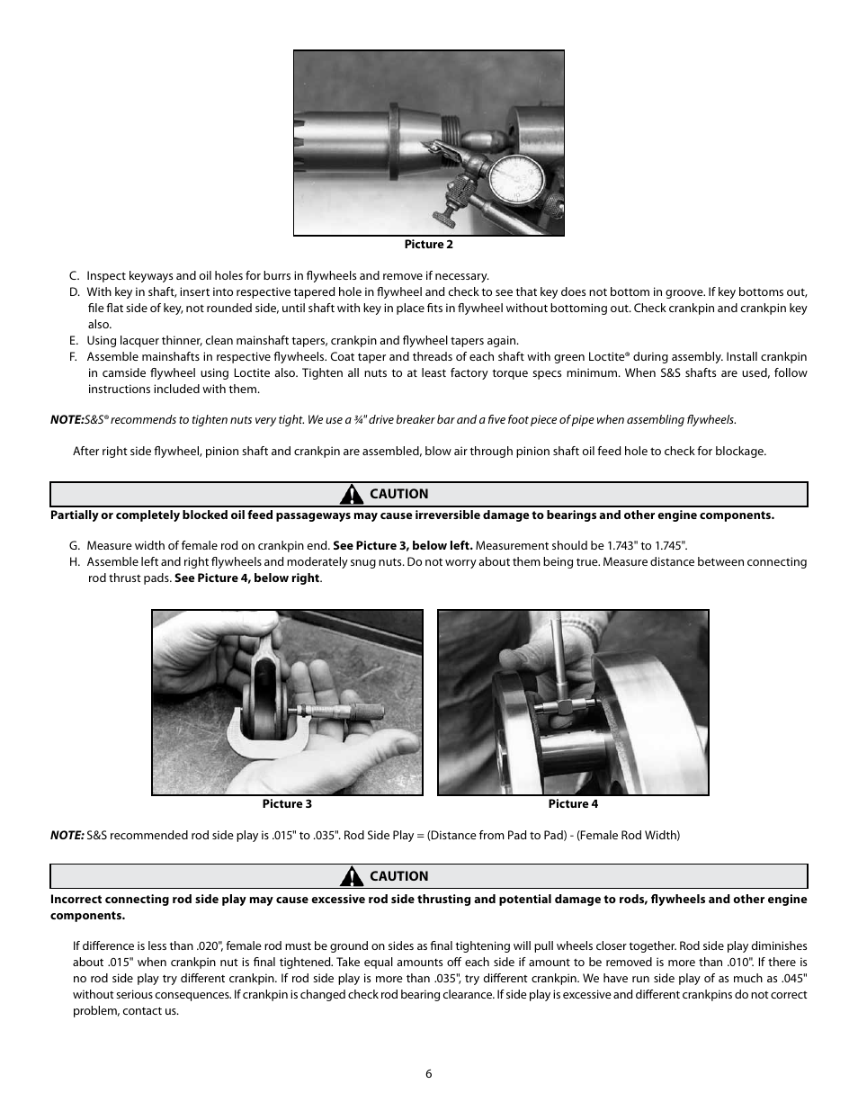 S&S Cycle Bore Big Twin Stroker Kit 1936–1999 3 7/16 - 3 1/2 User Manual | Page 6 / 20