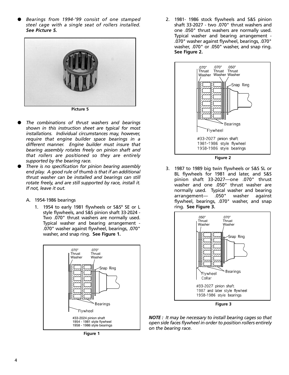 S&S Cycle Pinion Shafts for Big Twin User Manual | Page 4 / 8