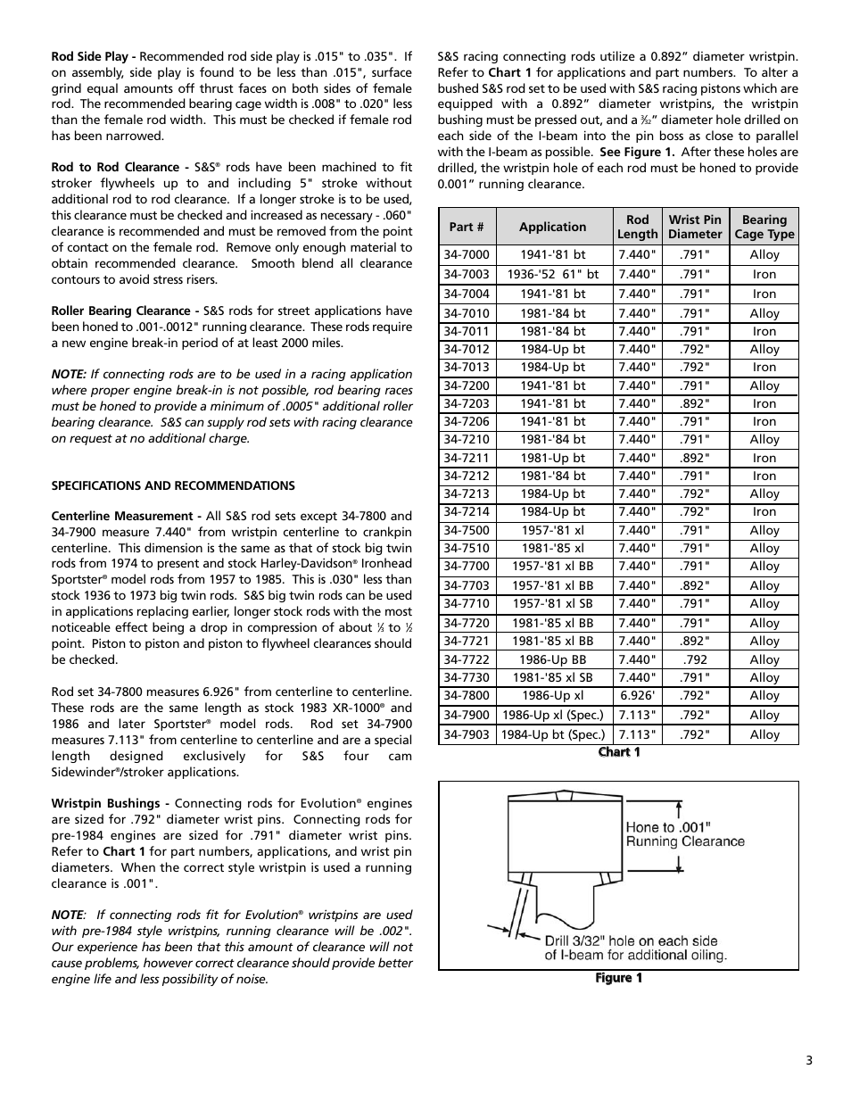 S&S Cycle Connecting Rods User Manual | Page 3 / 4