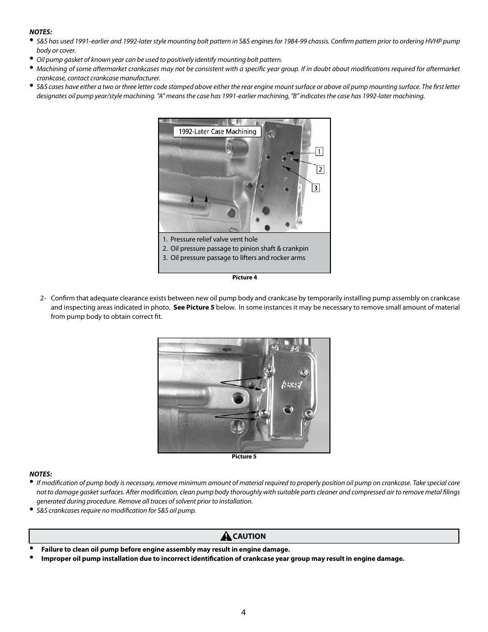 S&S Cycle HVHP Oil Pump Kits for Big Twin User Manual | Page 4 / 10