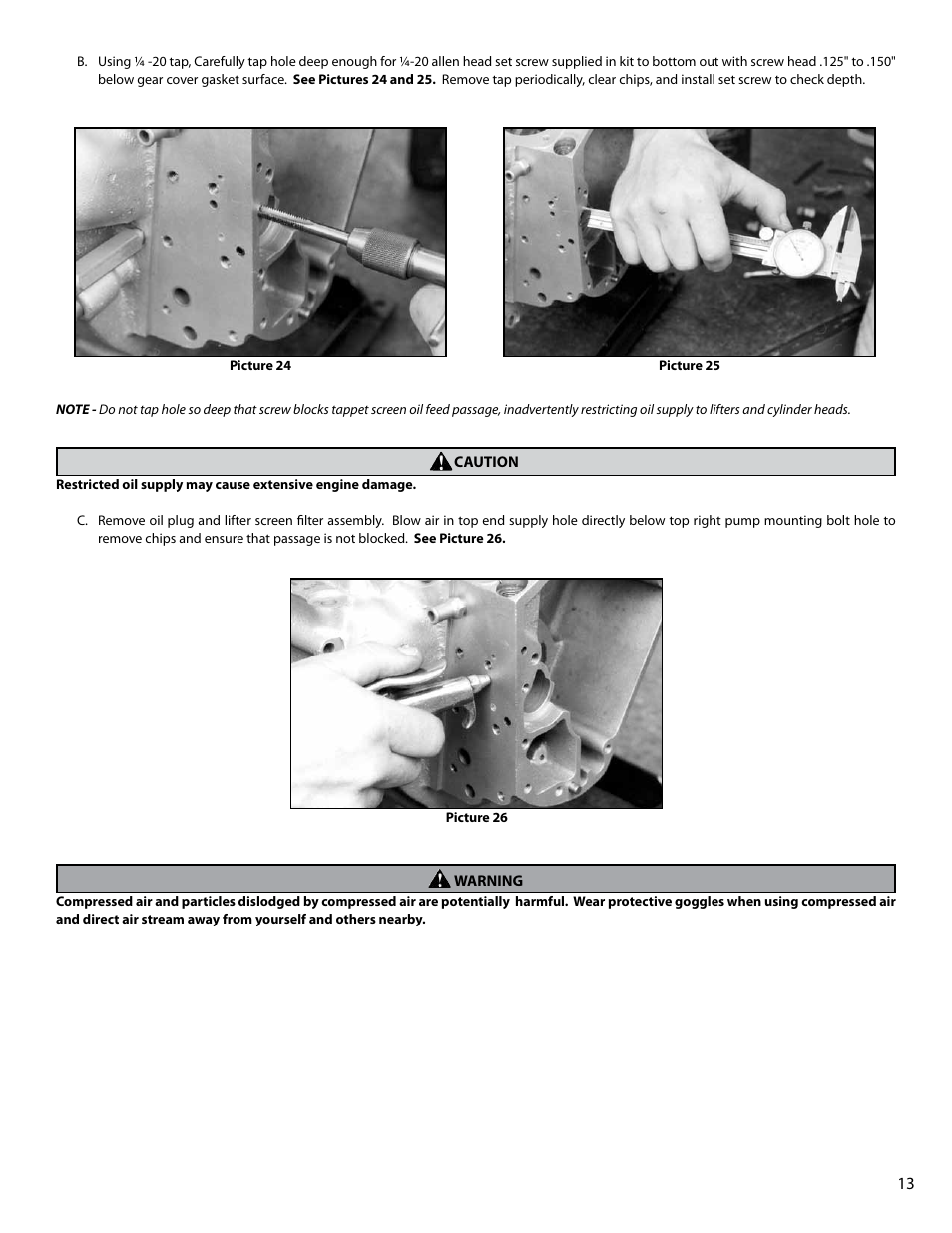 S&S Cycle Billet Oil Pump for Big Twin Engines User Manual | Page 13 / 24