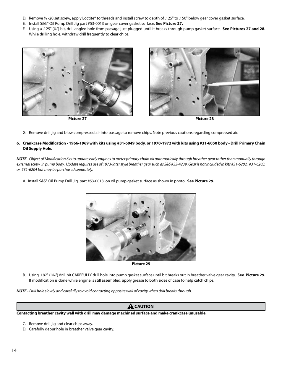 S&S Cycle Billet Oil Pump for Big Twin Engines User Manual | Page 14 / 24