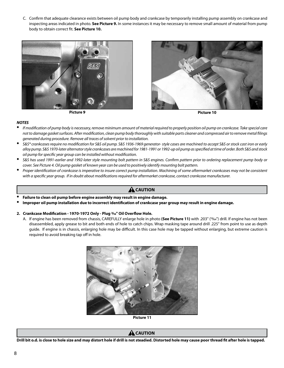 S&S Cycle Billet Oil Pump for Big Twin Engines User Manual | Page 8 / 24