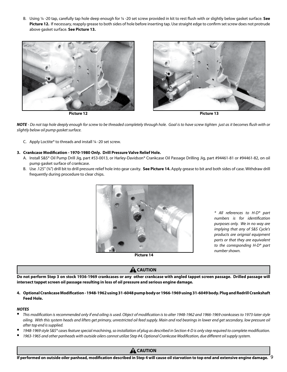 S&S Cycle Billet Oil Pump for Big Twin Engines User Manual | Page 9 / 24
