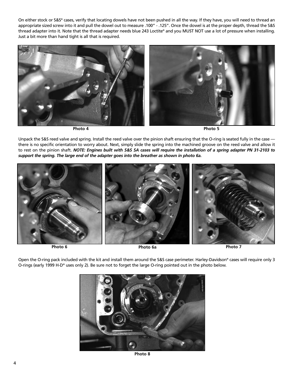 S&S Cycle Oil Pump for T-Series Engines & Harley-Davidson Twin Cam 88 Engines User Manual | Page 4 / 16