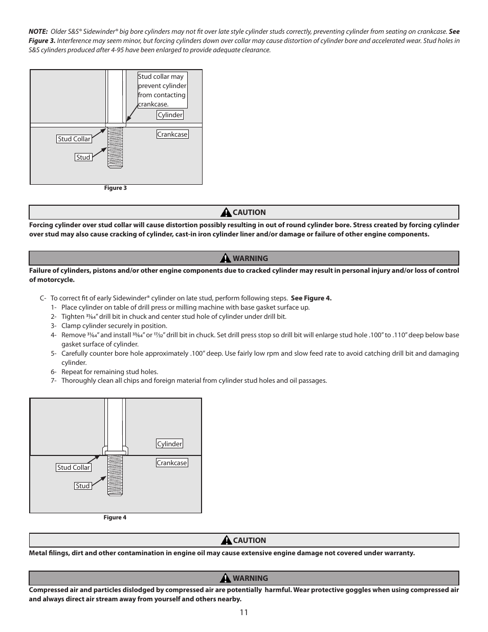 S&S Cycle Super Stock and Special Application Crankcases for 1936-99 Big Twin Engines User Manual | Page 11 / 20