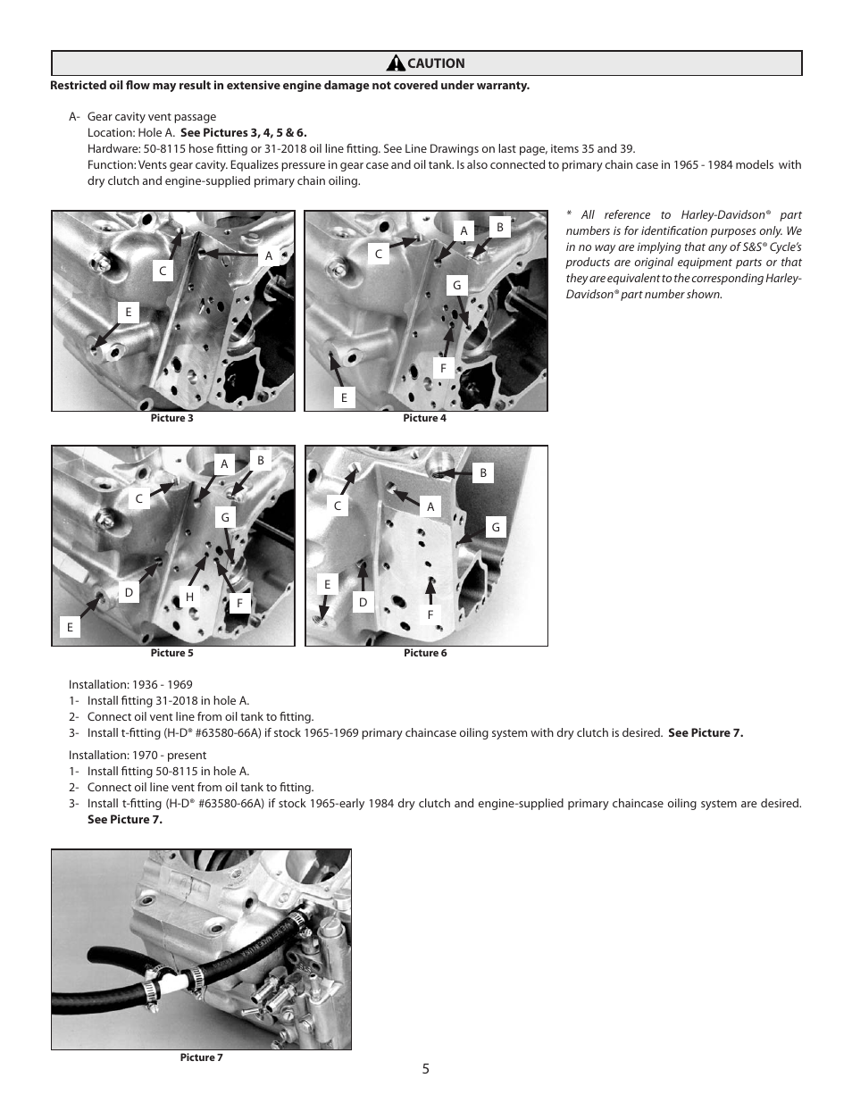 S&S Cycle Super Stock and Special Application Crankcases for 1936-99 Big Twin Engines User Manual | Page 5 / 20