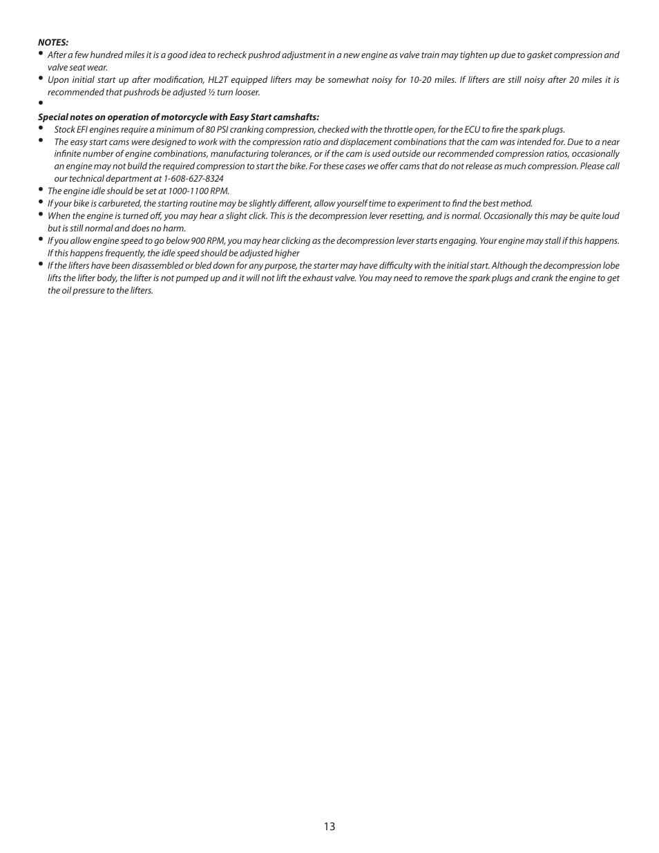 S&S Cycle Oil Pump for T-Series Engines and Harley-Davidson Twin Cam 88 Engines, Including Standard and Easy Start Camshafts User Manual | Page 13 / 18