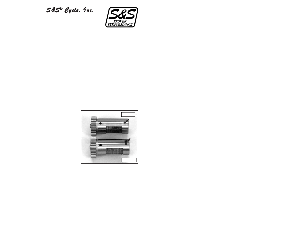 S&S Cycle Change in S&S Breather Gears User Manual | 1 page