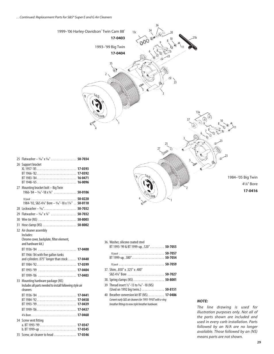 S&S Cycle Super E and G Series Shorty Carburetors User Manual | Page 29 / 36