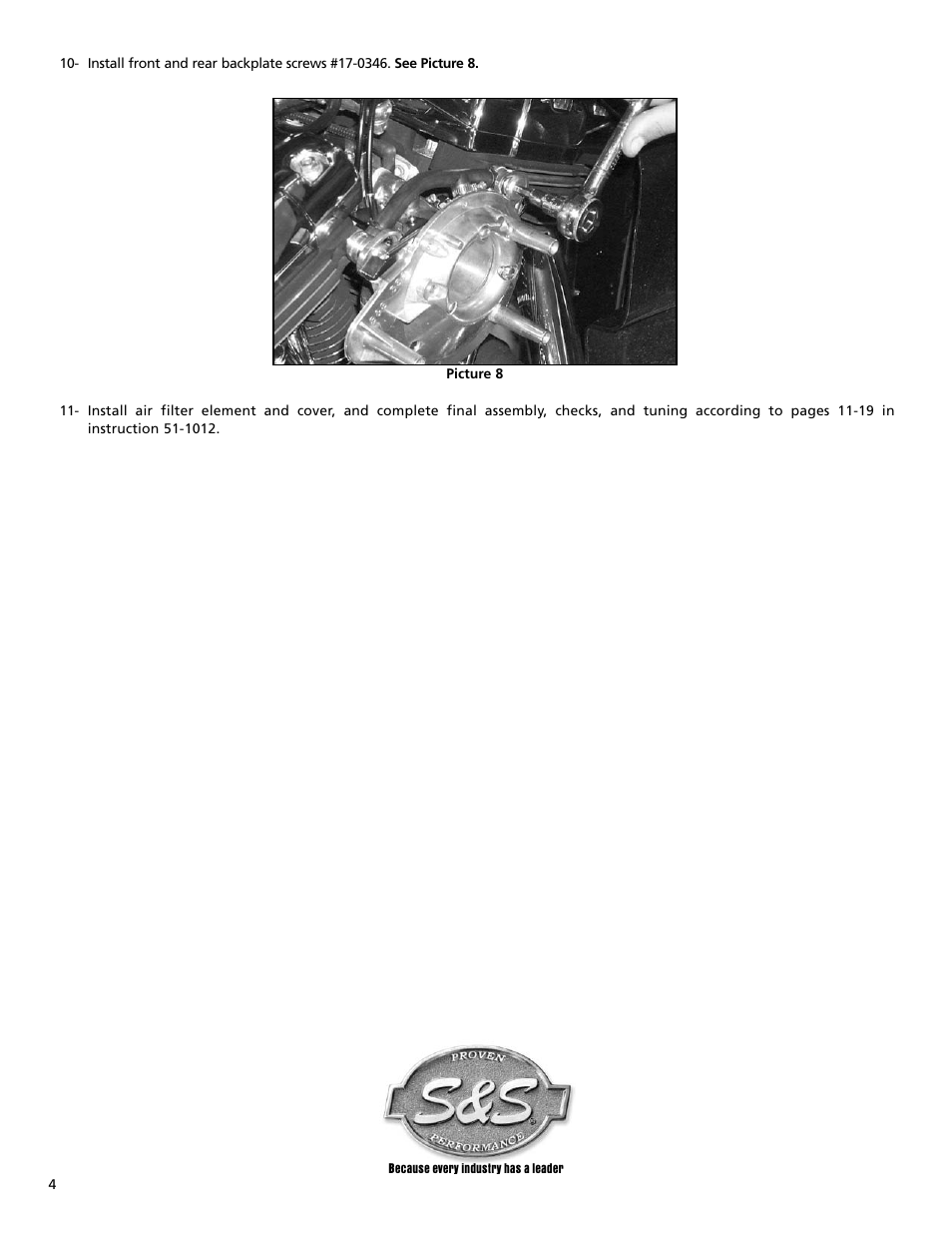 S&S Cycle Super E & G Series Shorty Carburetors for Harley-Davidson Twin Cam 88 Engines User Manual | Page 4 / 4