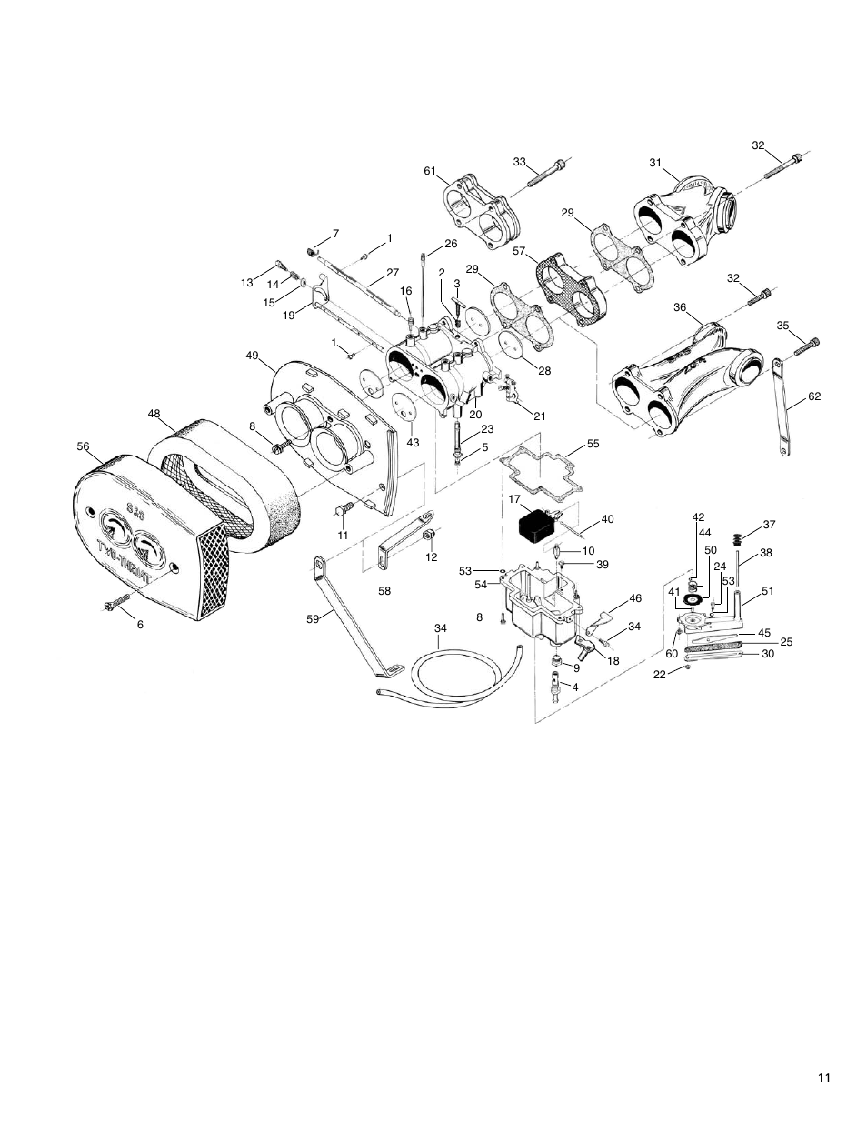 S&S Cycle TWO THROAT Carburetor (Serial E1190 & Higher) User Manual | Page 11 / 12