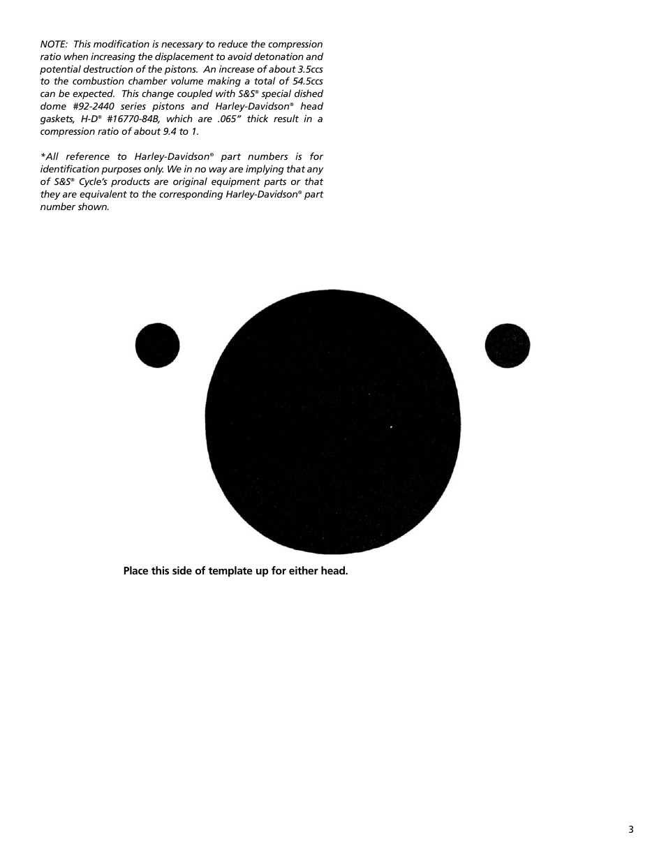 S&S Cycle Combustion Chamber Modification Instructions (Late Chamber) User Manual | Page 3 / 4