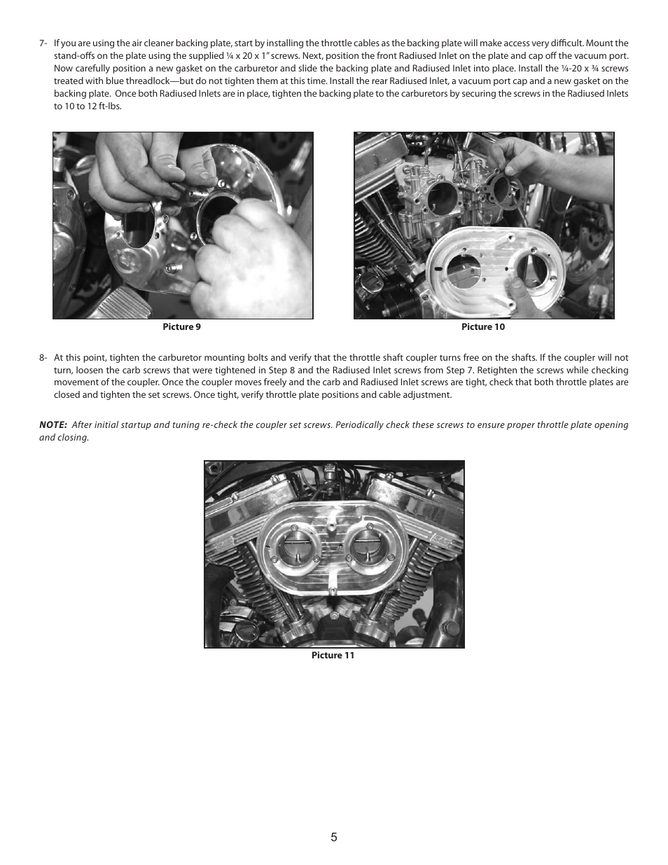 S&S Cycle G-Extreme Dual Carb Kit User Manual | Page 5 / 8