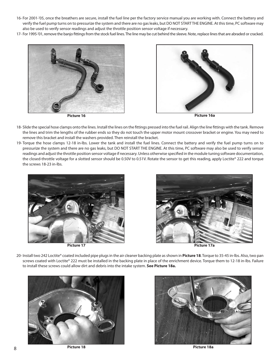 S&S Cycle Single Bore Induction Systems User Manual | Page 8 / 12