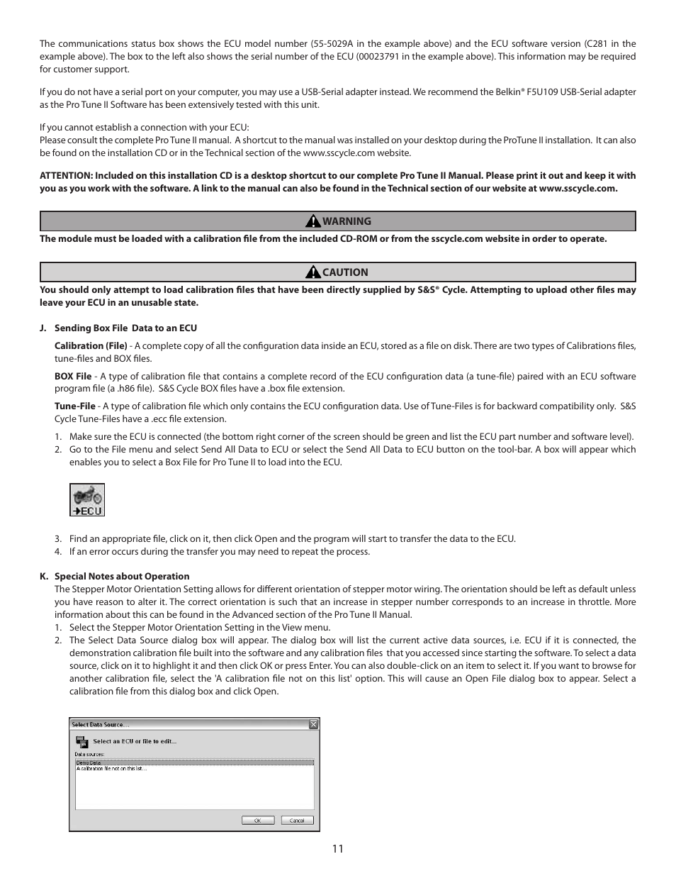 S&S Cycle VFI Module and Pro Tune II Software User Manual | Page 11 / 16