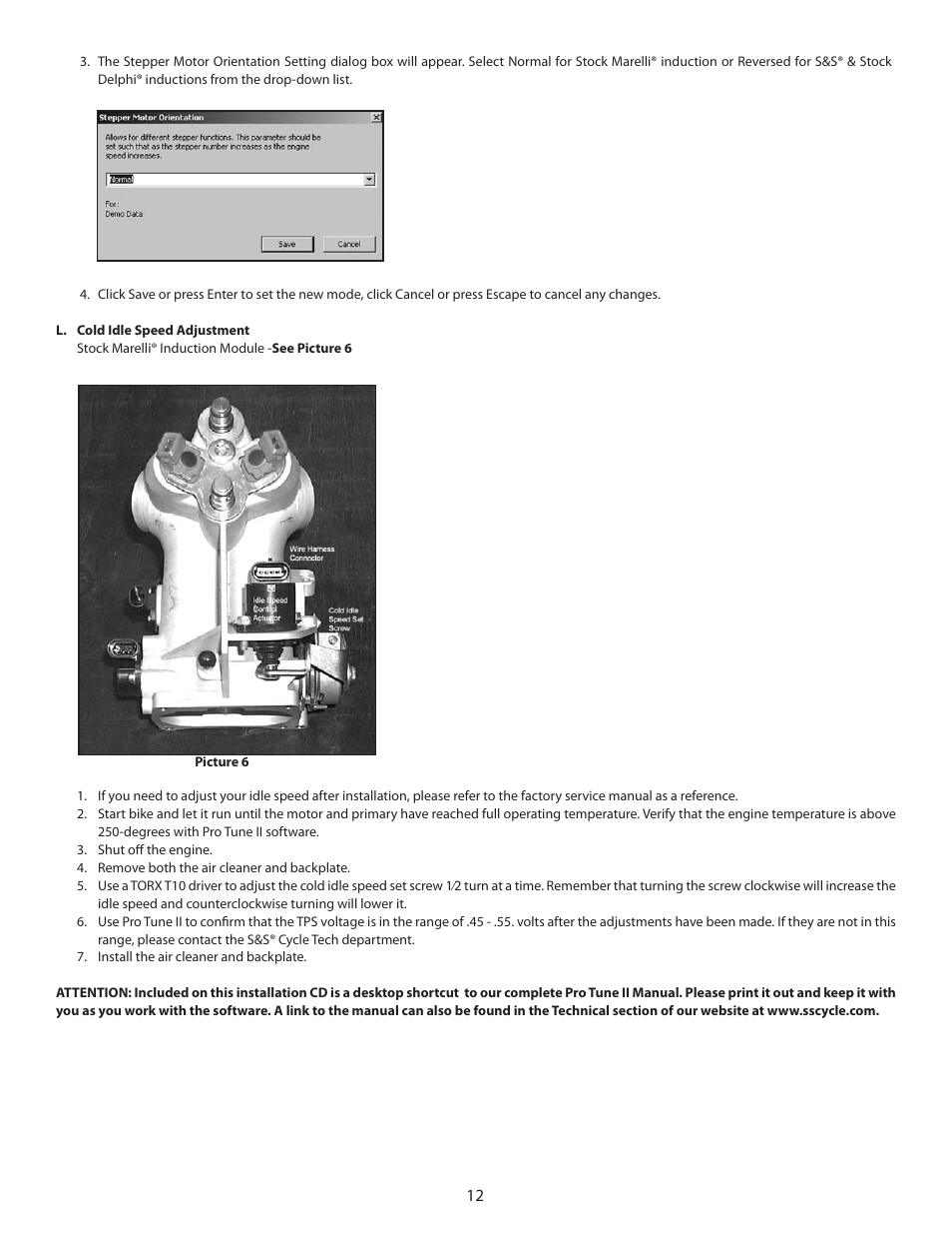 S&S Cycle VFI Module and Pro Tune II Software User Manual | Page 12 / 16