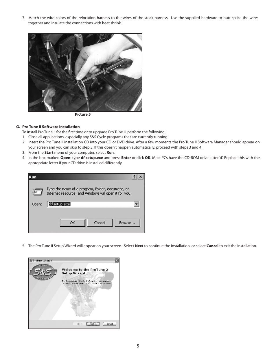 S&S Cycle VFI Module and Pro Tune II Software User Manual | Page 5 / 16