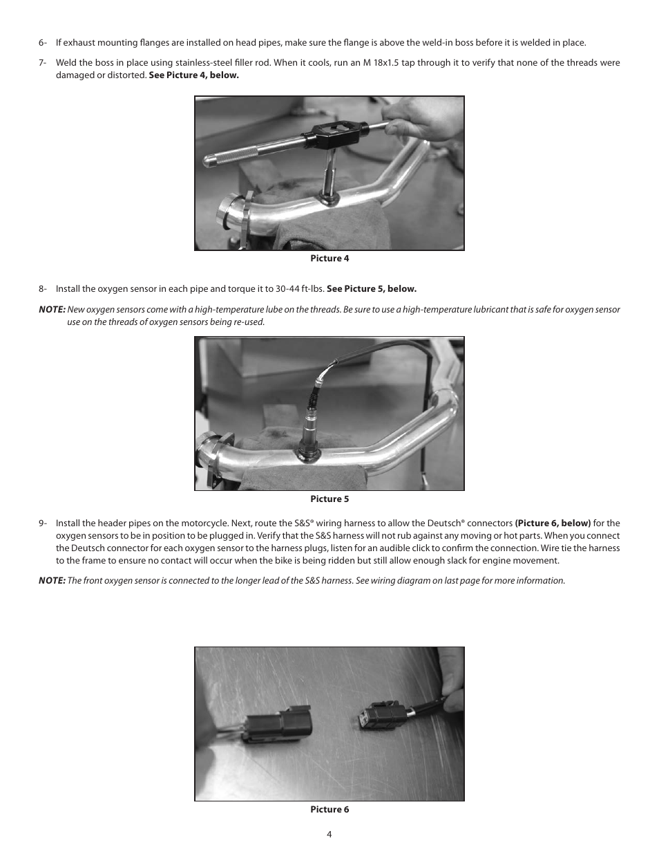 S&S Cycle Closed Loop Oxygen Sensor Kit for Delphi Style S&S Replacement Module User Manual | Page 4 / 8