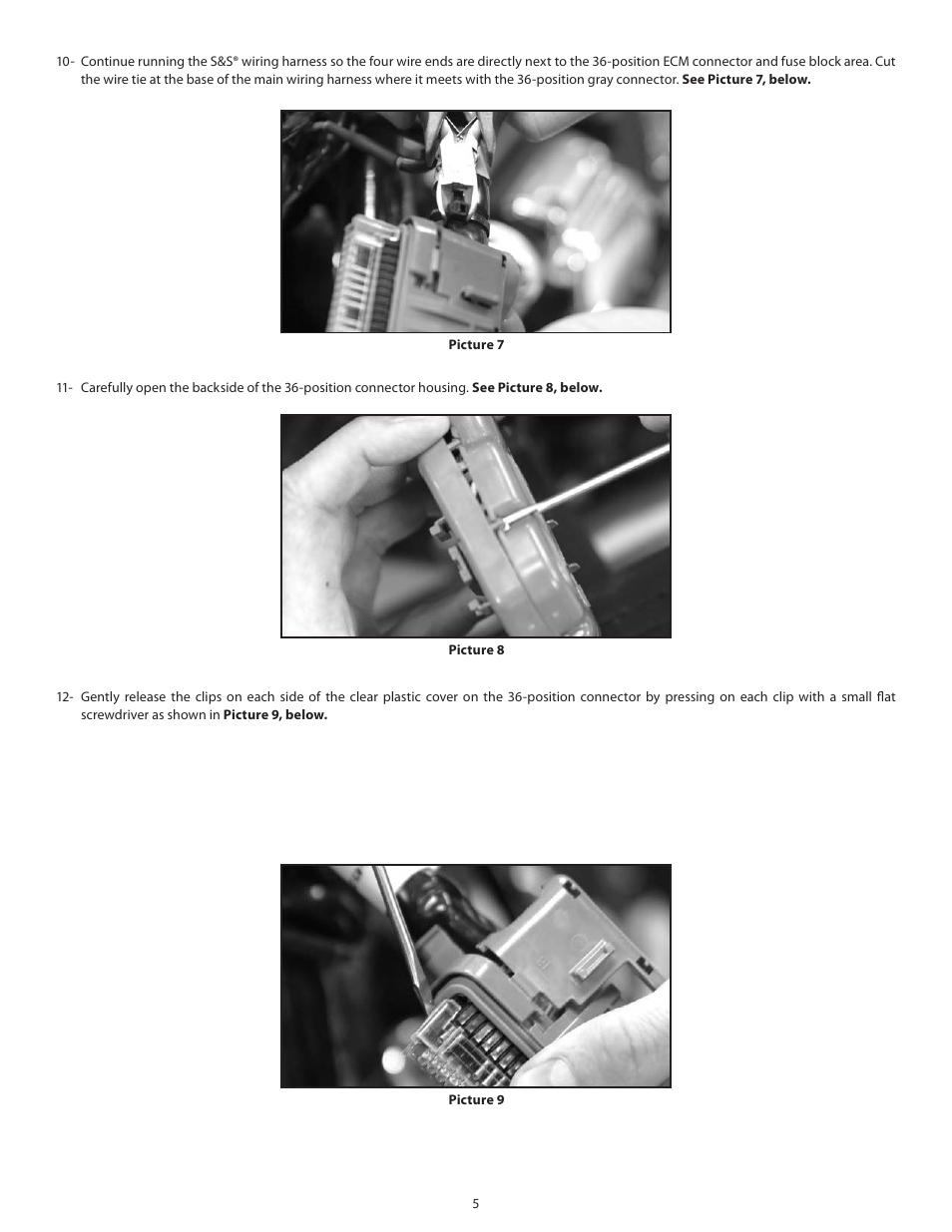 S&S Cycle Closed Loop Oxygen Sensor Kit for Delphi Style S&S Replacement Module User Manual | Page 5 / 8