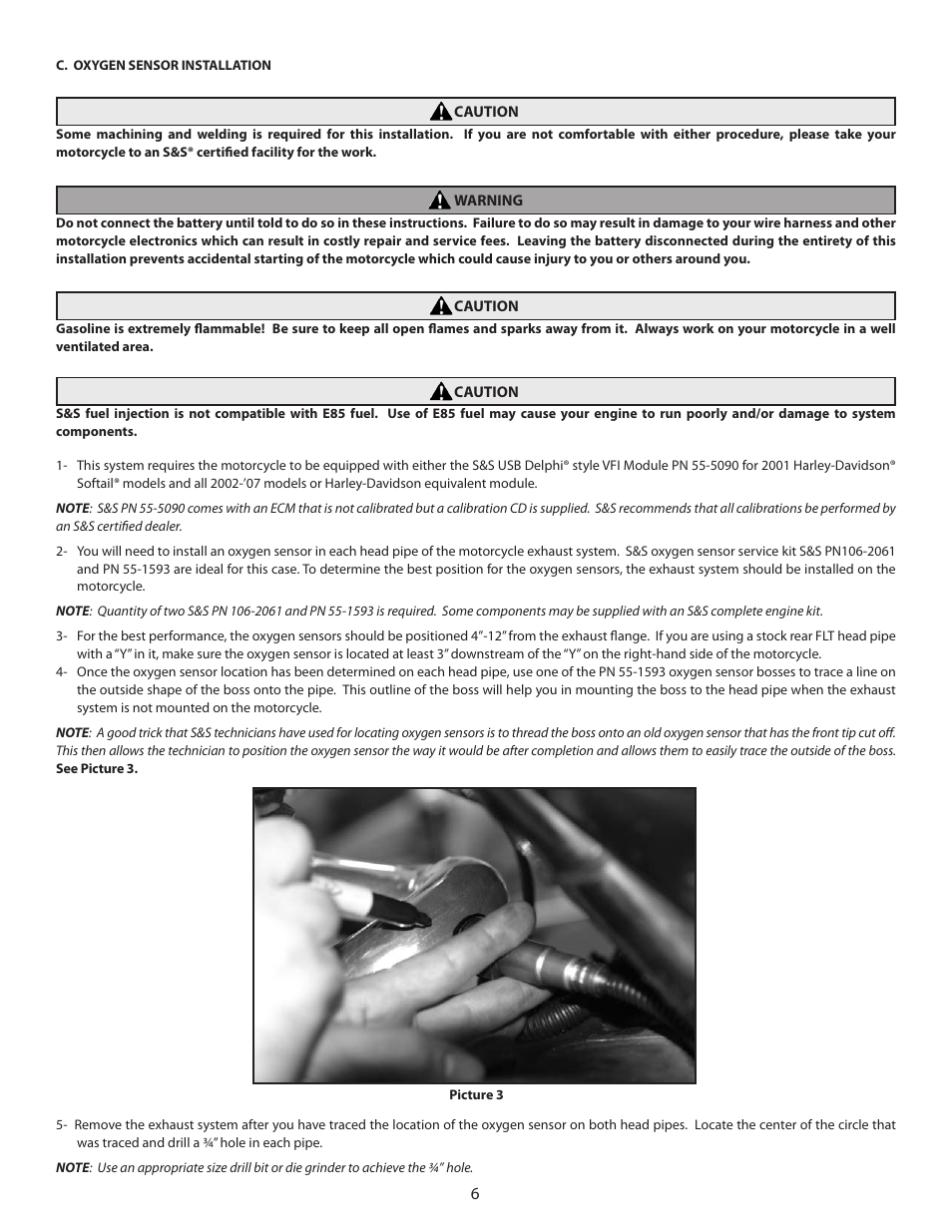 S&S Cycle EFI Wire Harness for Custom Frame Applications Using S&S Fuel Injected Engines and Delphi Style Modules User Manual | Page 6 / 16