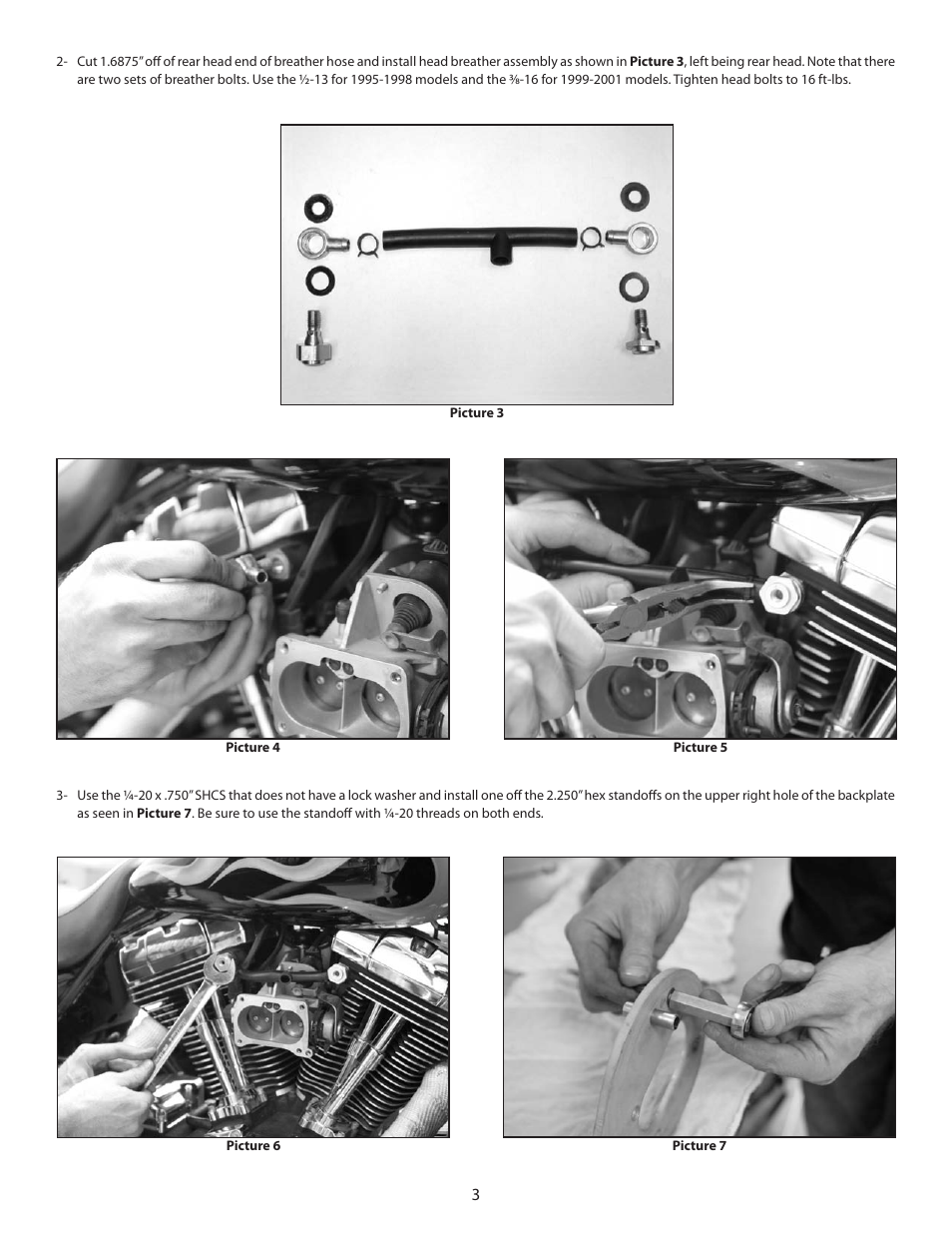 S&S Cycle Air Cleaner for 1995-2001 Big Twins with Magneti Marelli EFI User Manual | Page 3 / 8