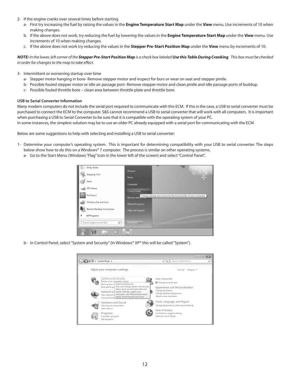 S&S Cycle Serial Delphi Style VFI (Variable Fuel Injection) Module and ProTune II Software User Manual | Page 12 / 14