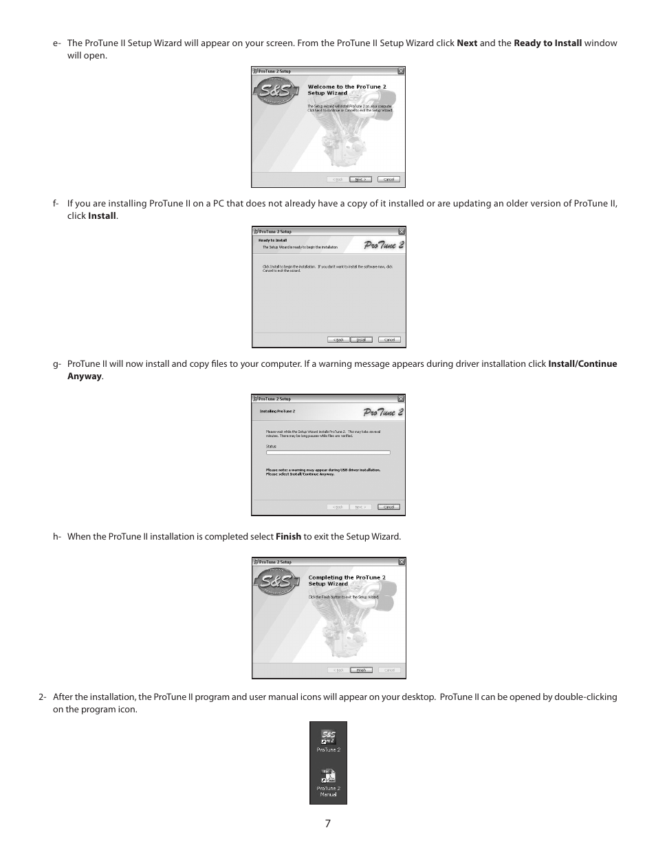 S&S Cycle Serial Delphi Style VFI (Variable Fuel Injection) Module and ProTune II Software User Manual | Page 7 / 14