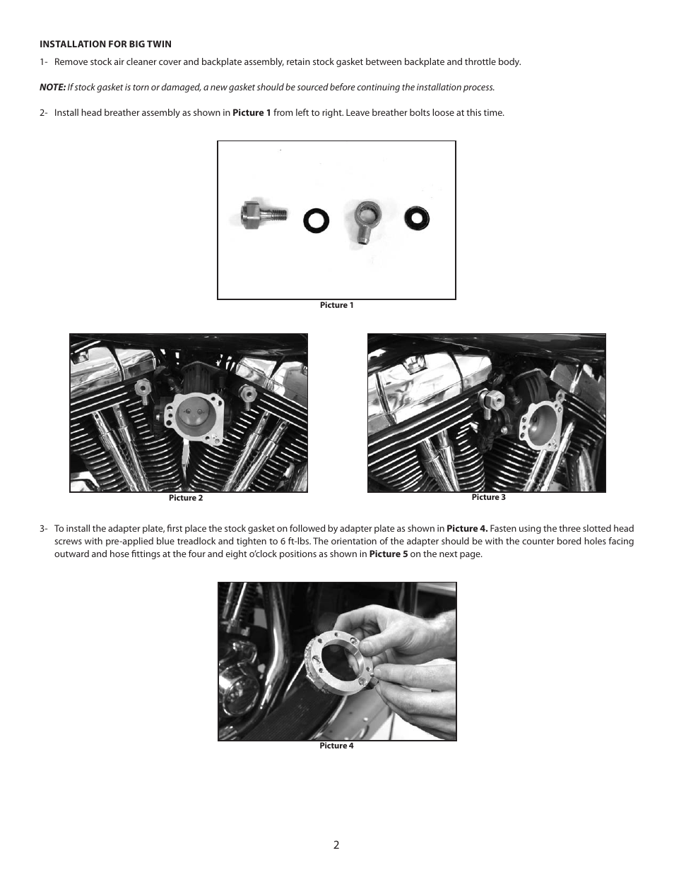 S&S Cycle Late Model Fuel Injected Motorcycles User Manual | Page 2 / 7