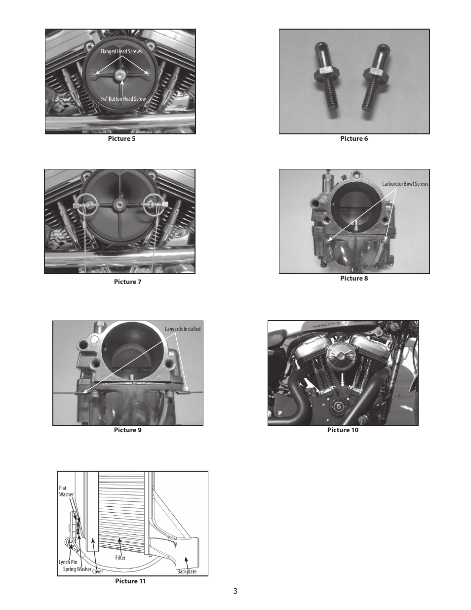 S&S Cycle Stealth Air Cleaner Covers User Manual | Page 3 / 8