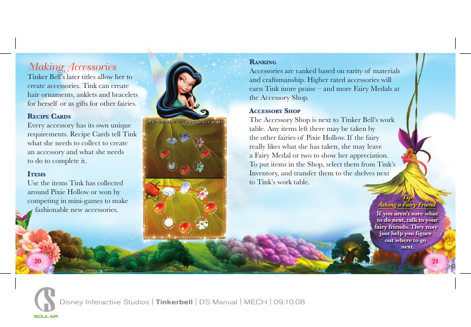 Making accessories | Disney Interactive Studios Disney Fairies: Tinker Bell Nintendo DS NTR-CDFE-USA User Manual | Page 11 / 12