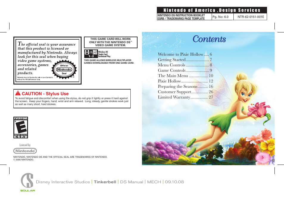 Disney Interactive Studios Disney Fairies: Tinker Bell Nintendo DS NTR-CDFE-USA User Manual | Page 3 / 12