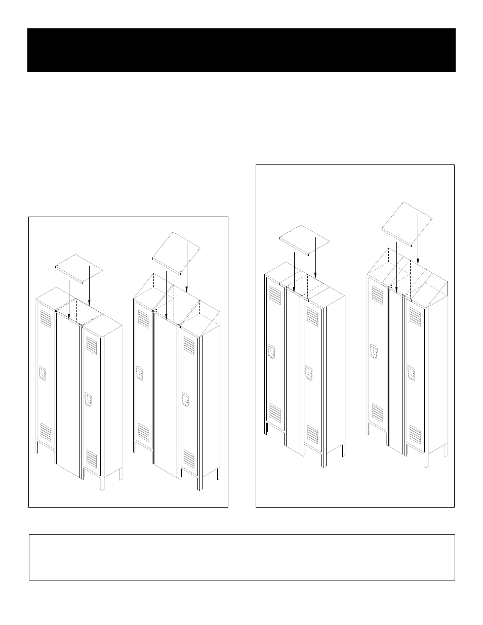 Installation instructions, Salsbury industries, Top fillers – in-line | Salsbury Industries 77000 Series Locker Options User Manual | Page 3 / 7